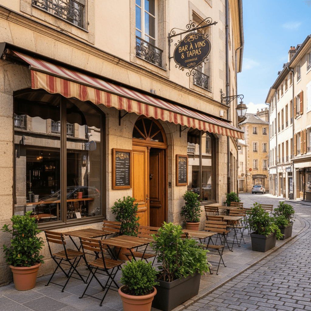 Bar-brasserie 120m² à Grenoble : terrasse - licence IV