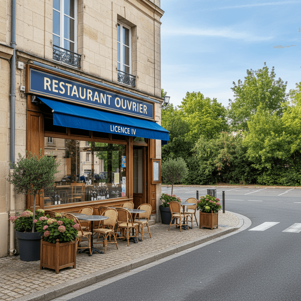 Restaurant 200m² à Nantes : terrasse - licence IV