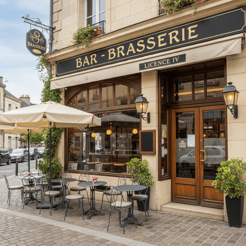 Bar-brasserie 100m² à Clermont-Ferrand : terrasse - licence IV