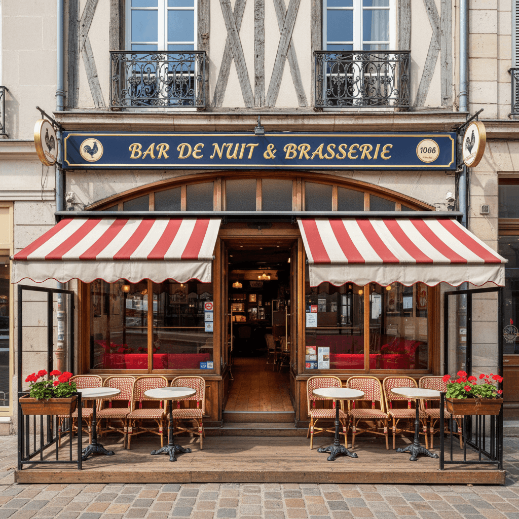 Bar-brasserie 150m² à Rouen : terrasse - licence IV