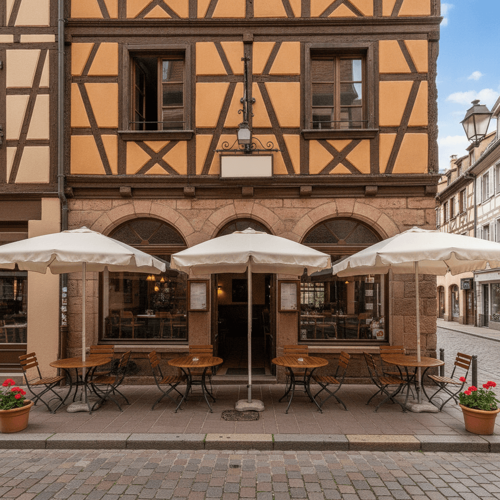 Restaurant 75m² à Strasbourg : terrasse - extraction