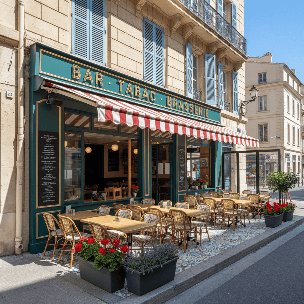 Bar-brasserie 150m² à Marseille : terrasse - licence IV