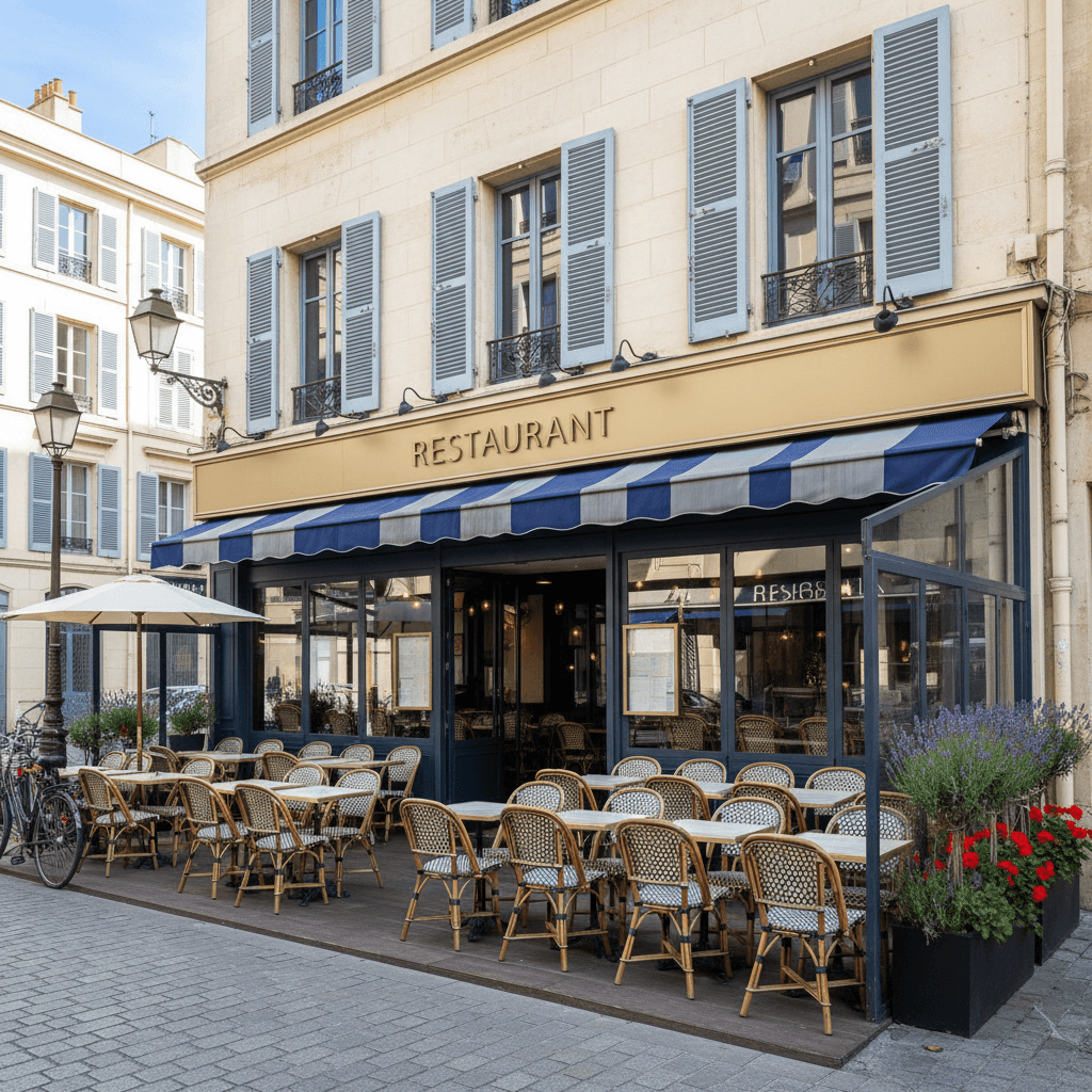 Restaurant 118m² à Marseille : terrasse - licence IV