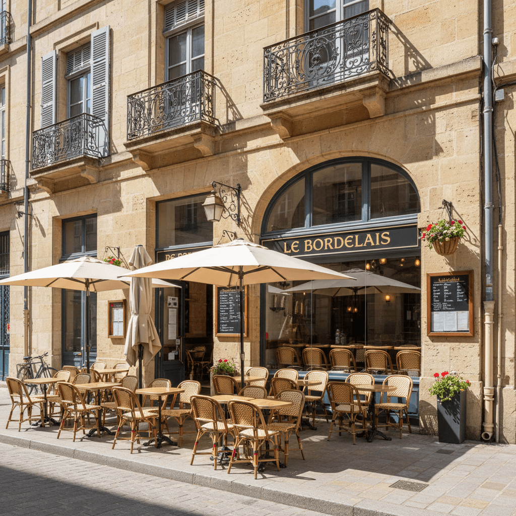 Bar-brasserie 50m² à Bordeaux : terrasse - licence IV