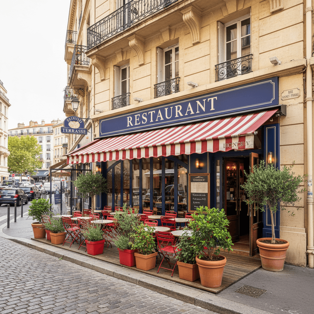 Restaurant 150m² à Marseille : terrasse - licence IV