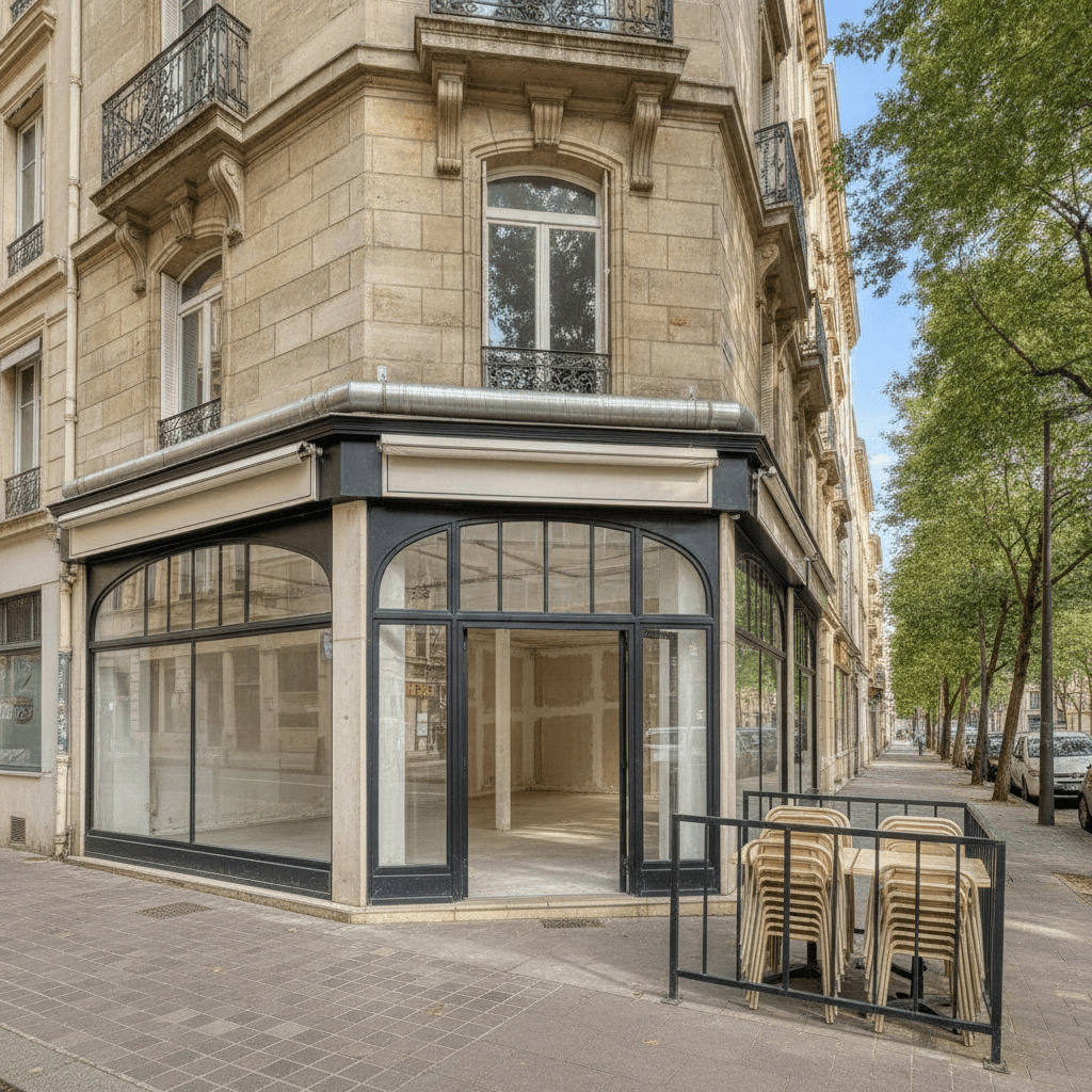 Local vide 212m² à Lyon : extraction
