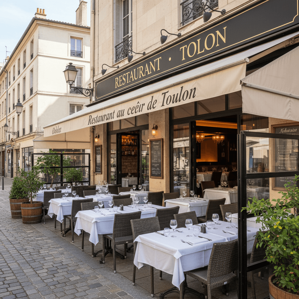 Restaurant 60m² à Toulon : terrasse - licence IV