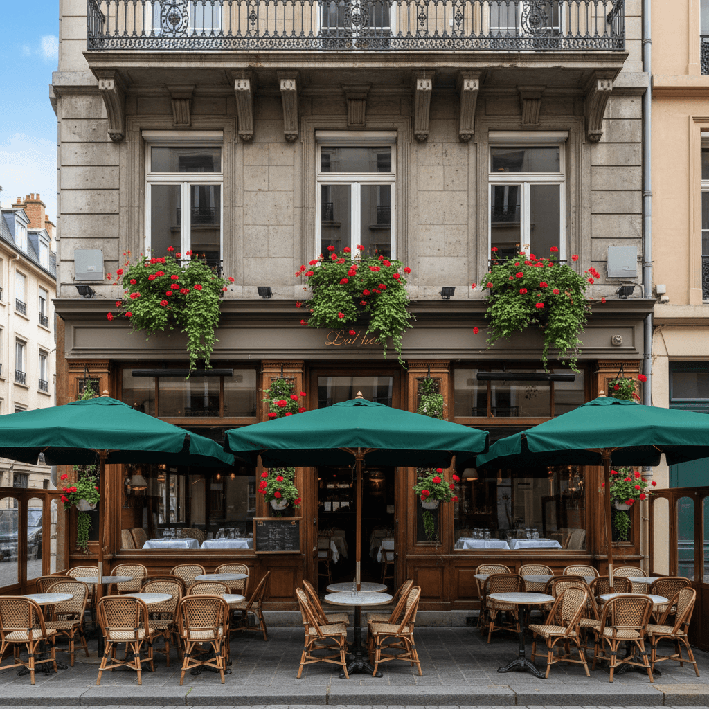 Restaurant 107m² à Lyon : terrasse - licence IV