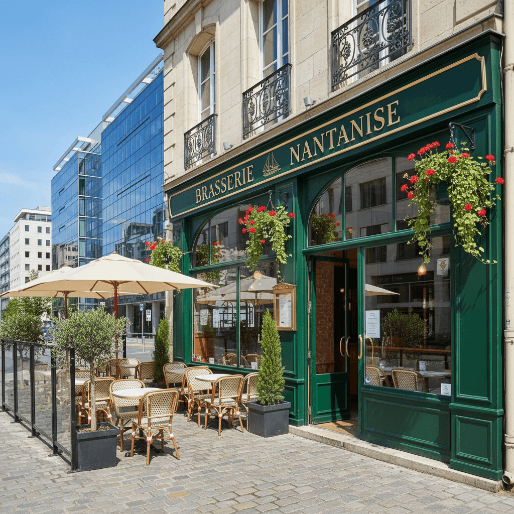 Bar-brasserie 188m² à Nantes : terrasse - licence IV
