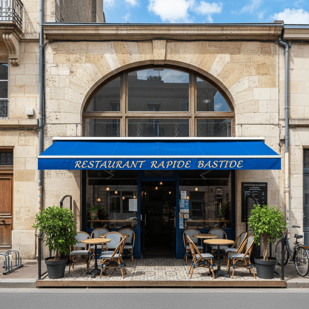 Fast-food 100m² à Bordeaux : terrasse - licence IV