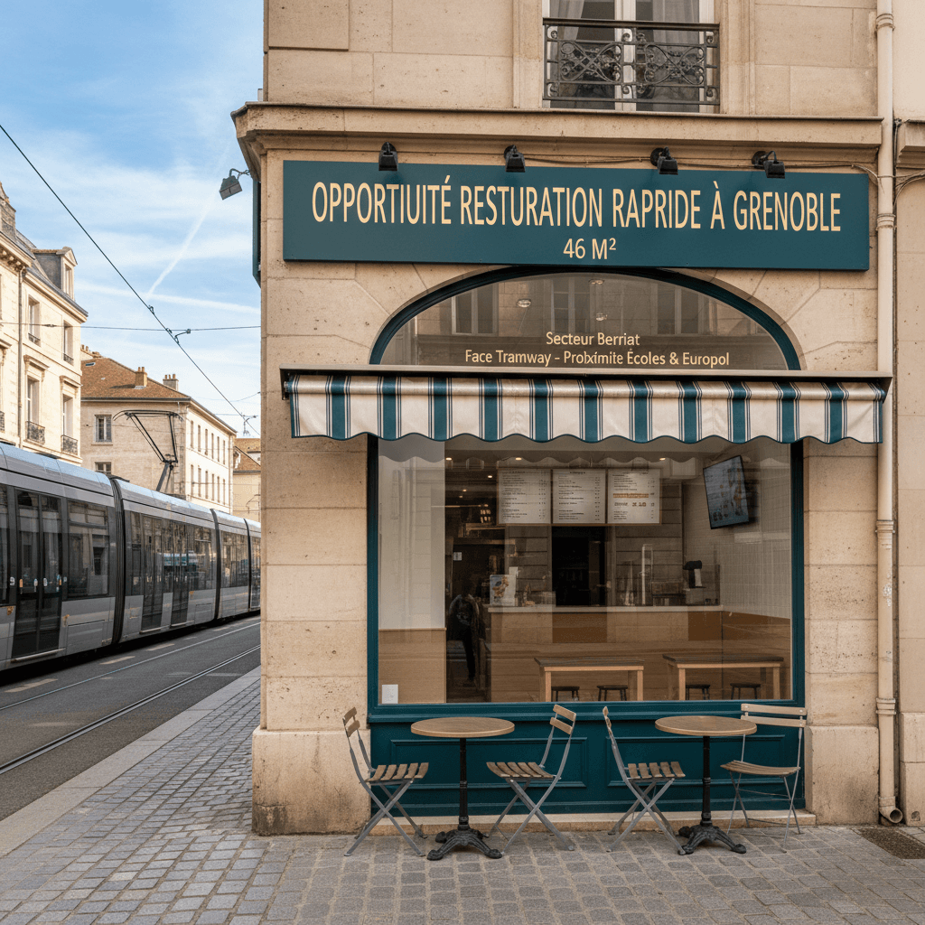 Fast-food 46m² à Grenoble : extraction