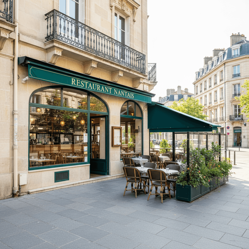 Restaurant 100m² à Nantes : terrasse - extraction