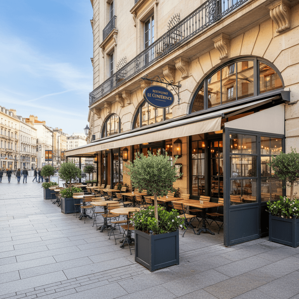 Restaurant à Lyon : terrasse - licence IV