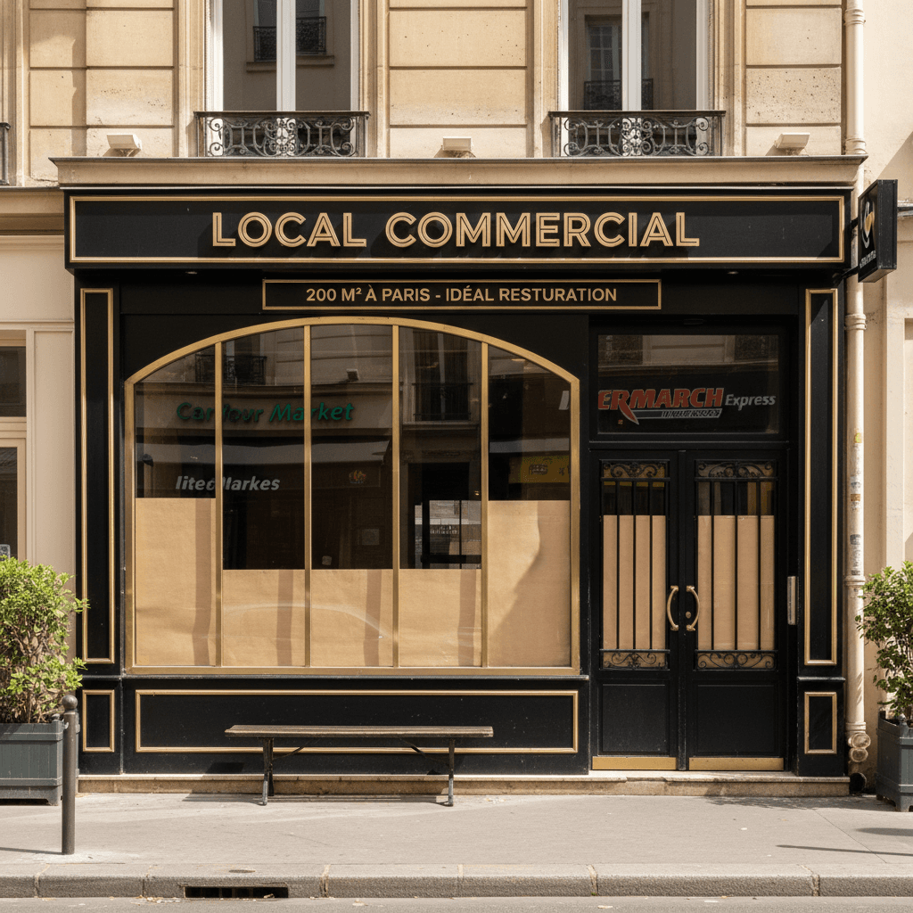 Local Commercial de 200 m² à Paris - Idéal Restauration