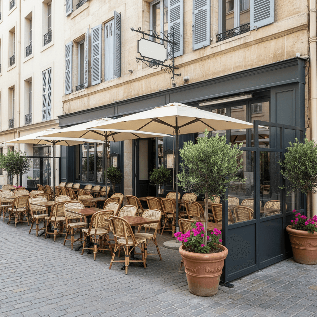 Restaurant 100m² à Marseille : terrasse - licence IV