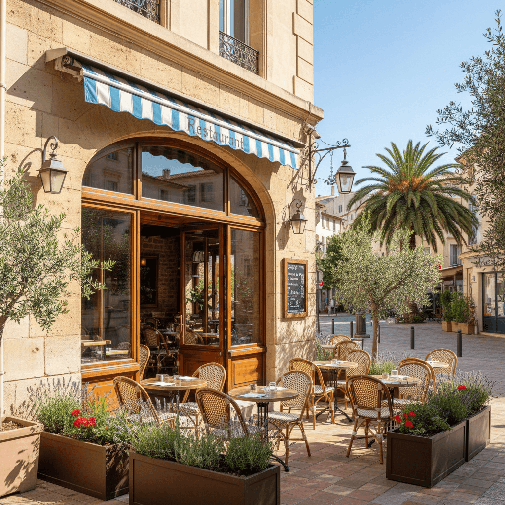 Restaurant à Marseille : terrasse - licence IV
