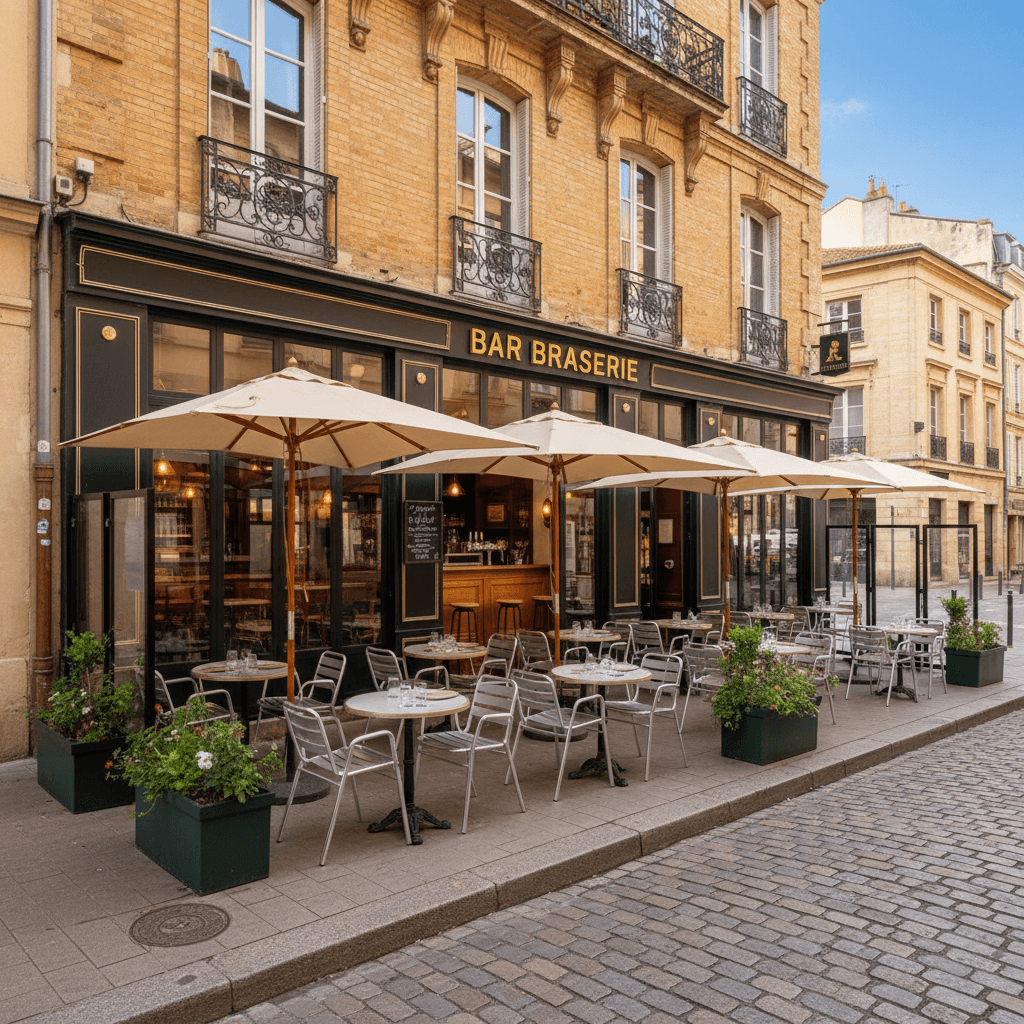 Bar-brasserie 240m² à Toulouse : terrasse - licence IV