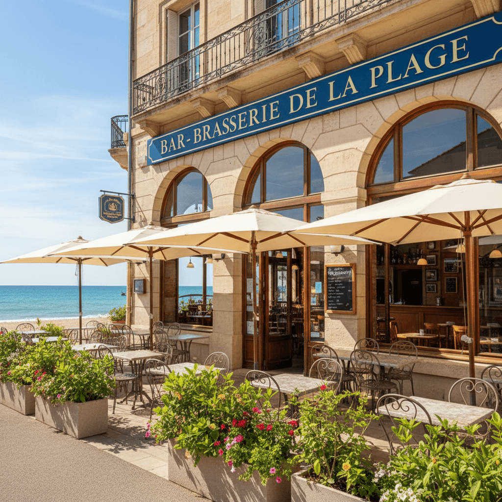 Bar-brasserie 150m² à Montpellier : terrasse - licence IV