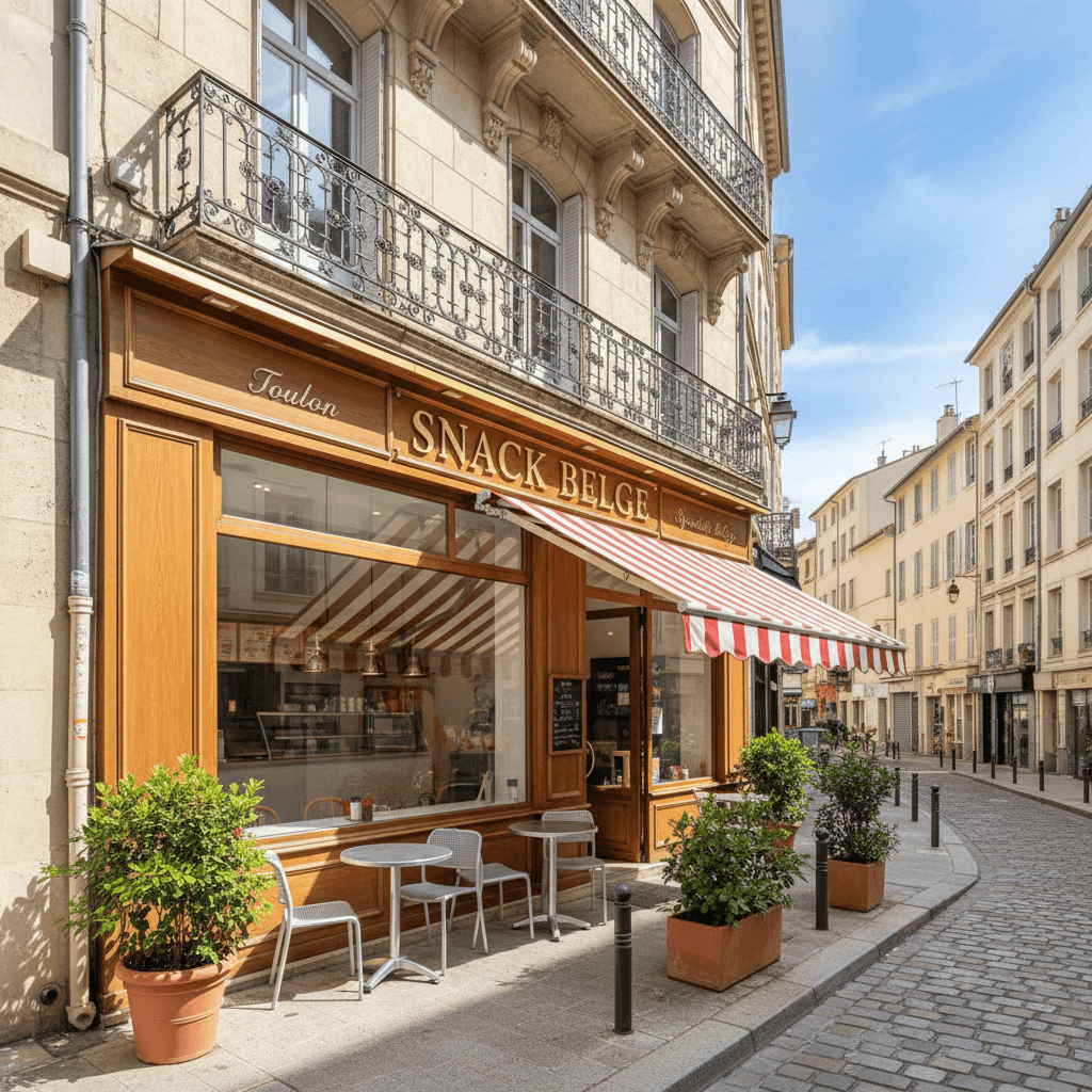 Snack à Toulon : terrasse