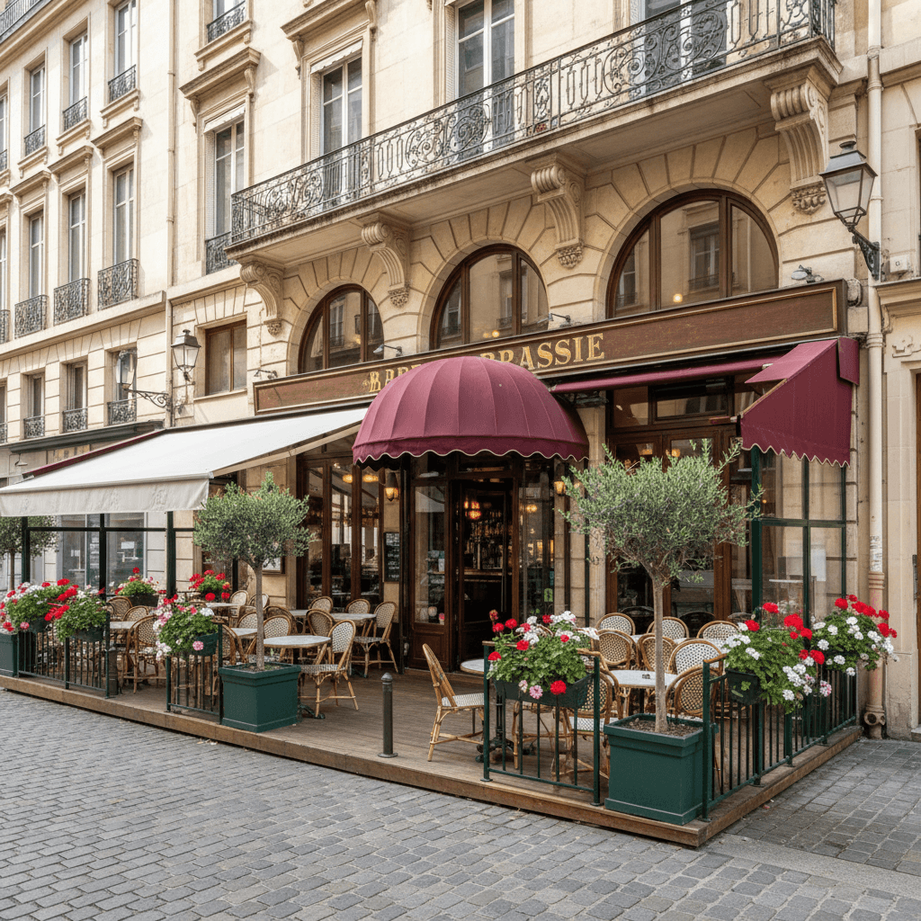 Bar-brasserie 148m² à Lyon : terrasse - licence IV