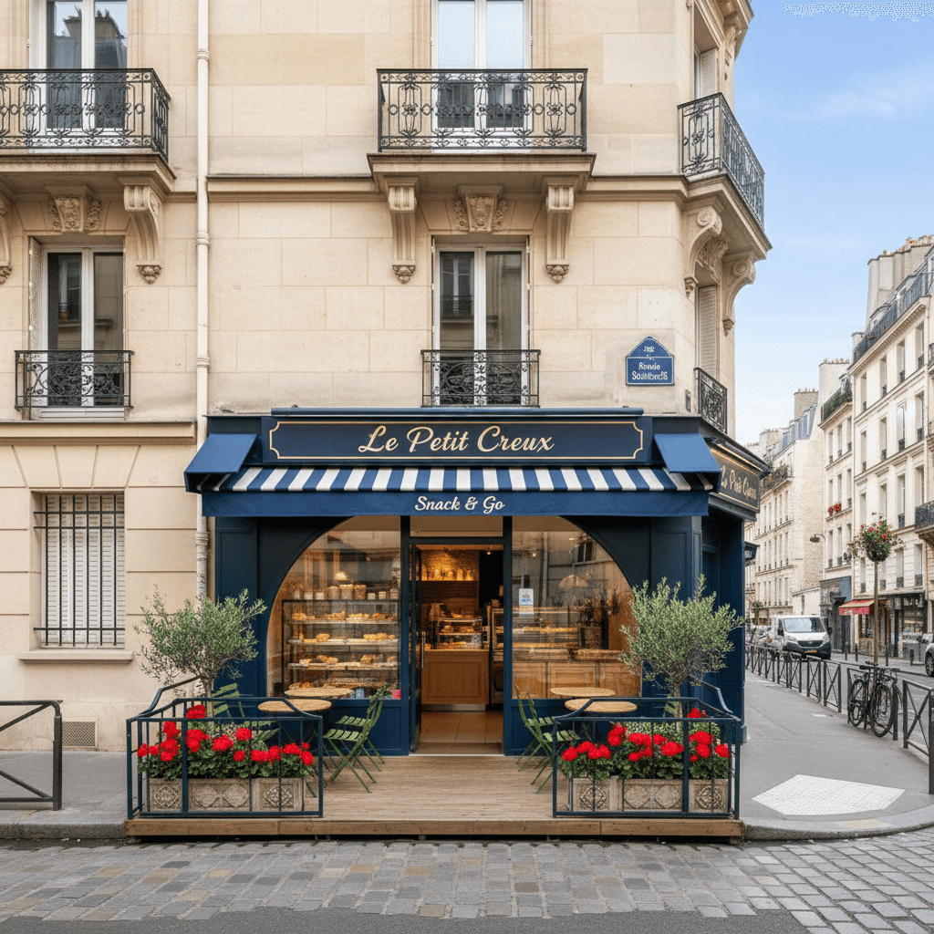 Snack 4 couverts à Paris : terrasse