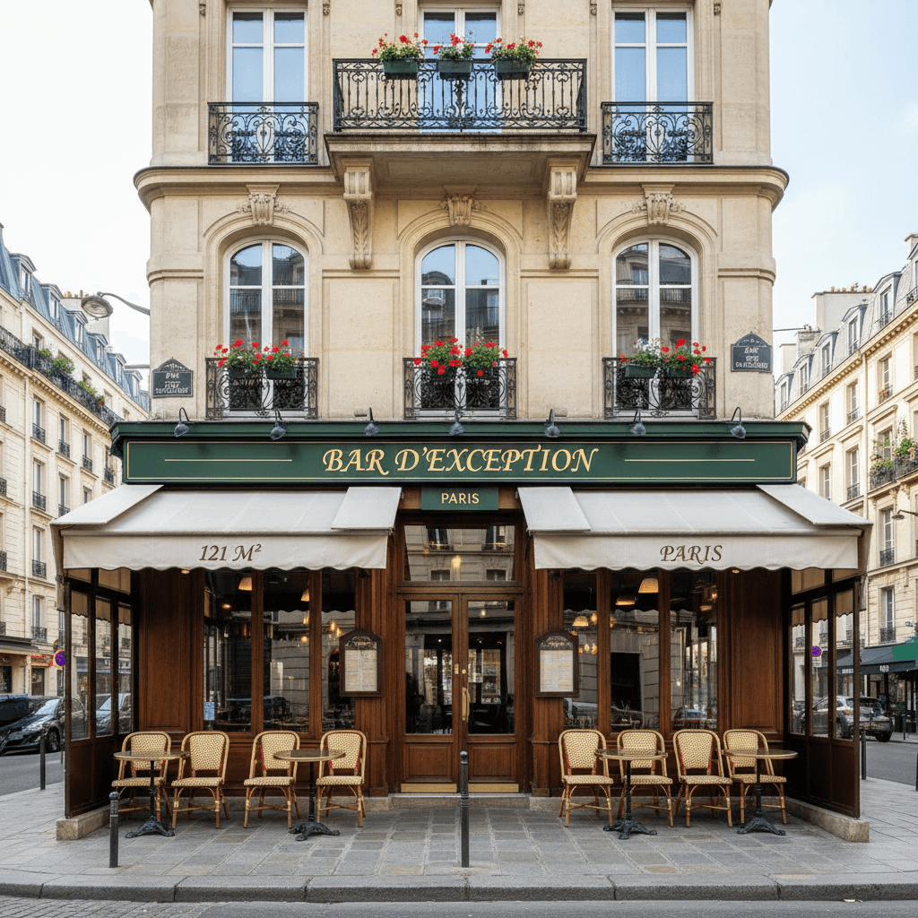 Bar d'exception à Paris, 121 m² au cœur de l'animation