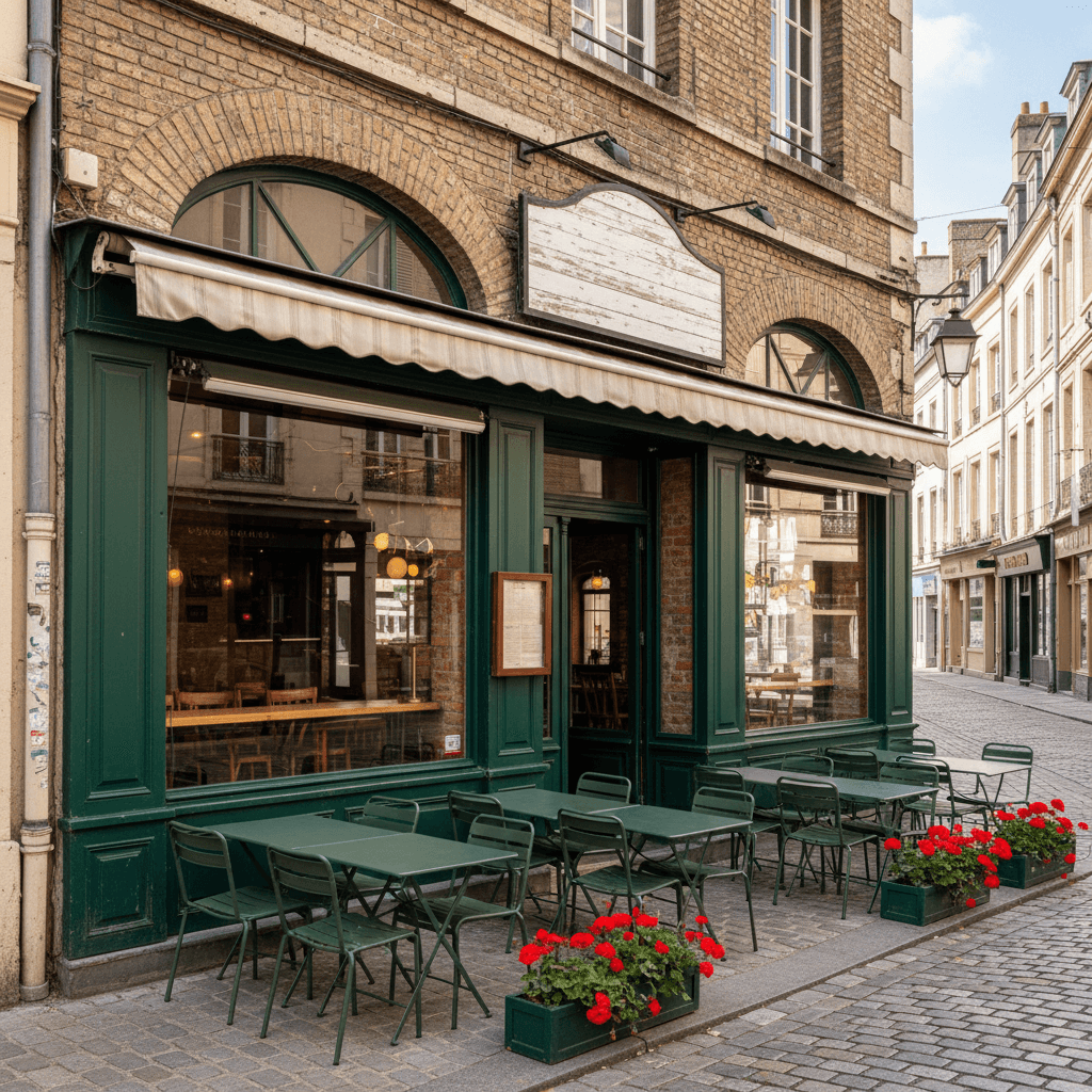 Restaurant à Lille : terrasse - extraction