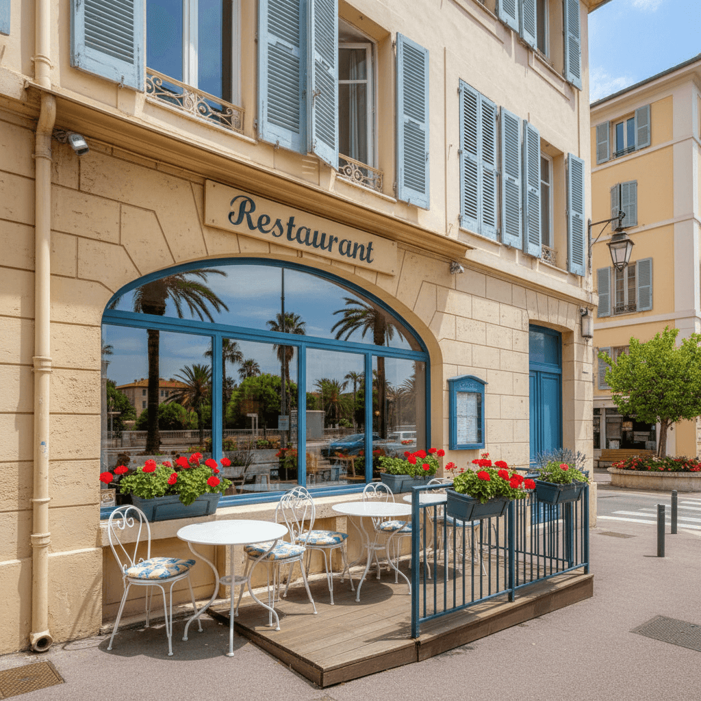 Restaurant 80m² à Nice : terrasse - licence IV