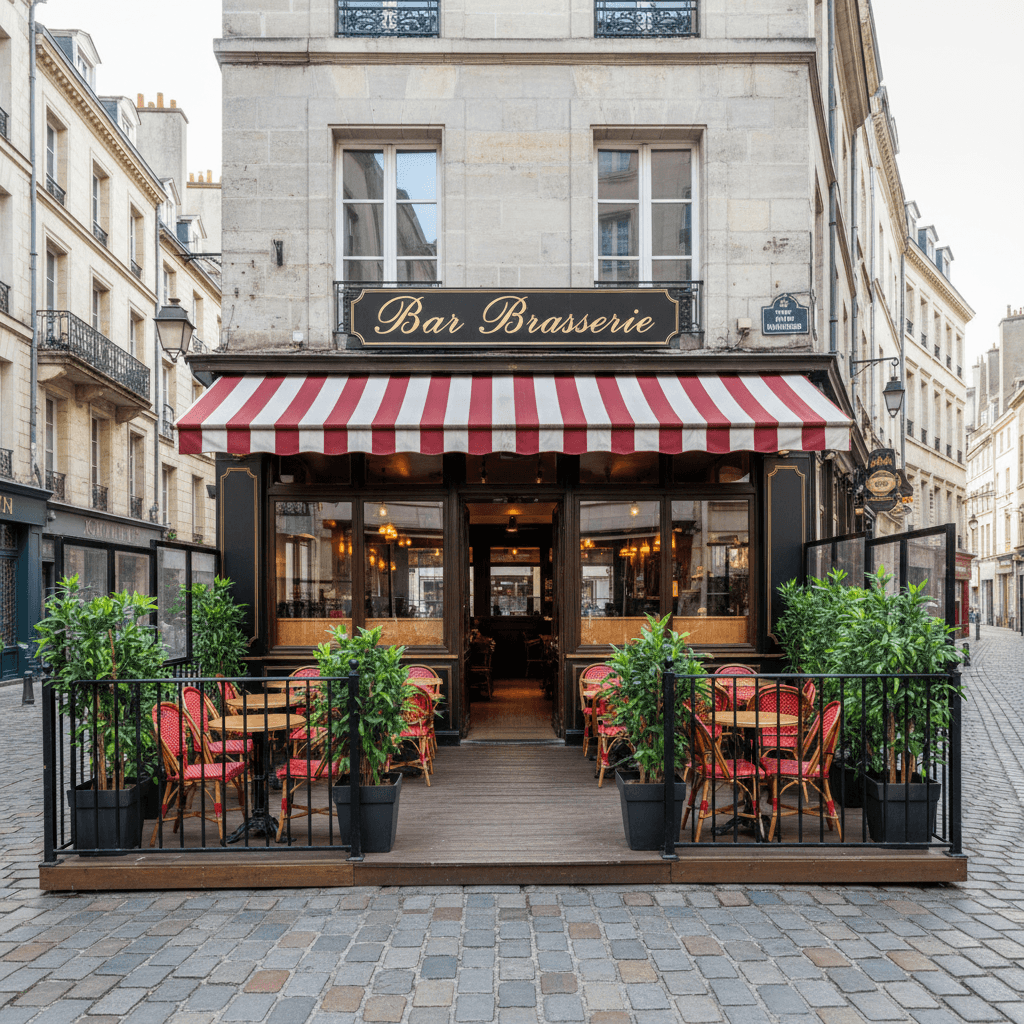 Bar-brasserie 80m² à Nantes : terrasse - licence IV