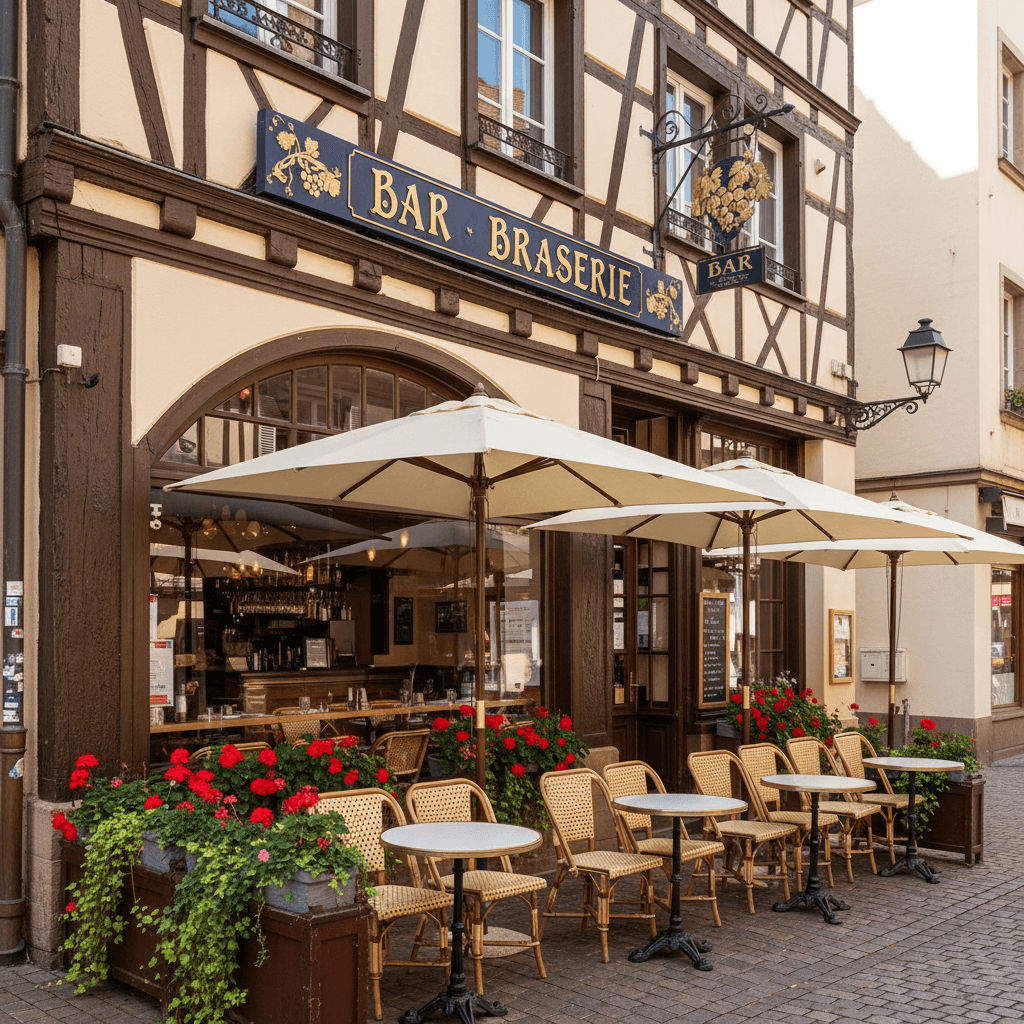 Bar-brasserie à Strasbourg : terrasse - licence IV