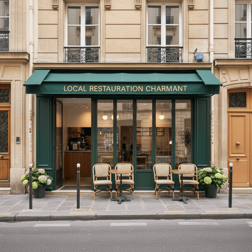 Local Restauration Charmant au Cœur de Paris