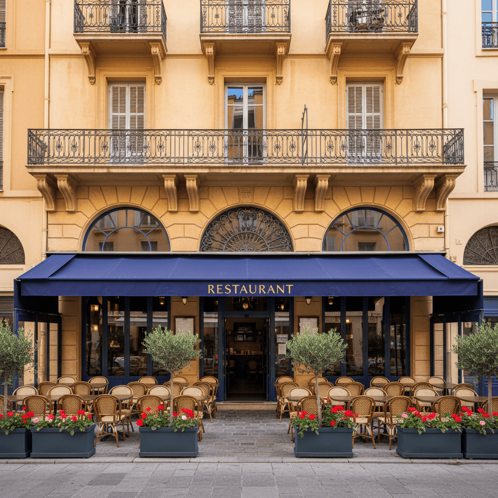 Restaurant 250m² à Nice : terrasse - licence IV