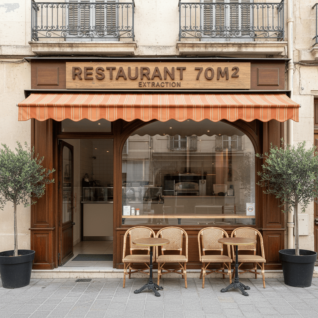 Restaurant 70m² à Marseille : extraction
