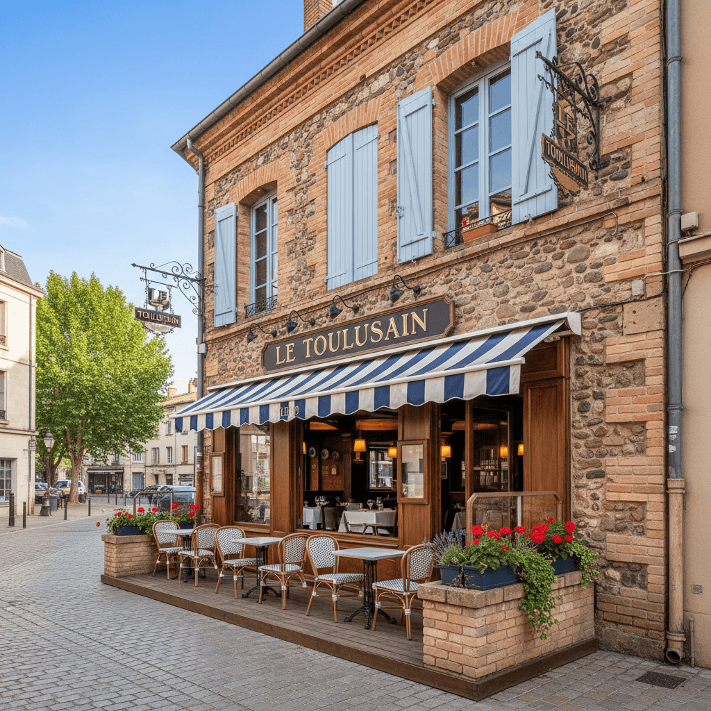 Restaurant 180m² à Toulouse : terrasse - licence IV