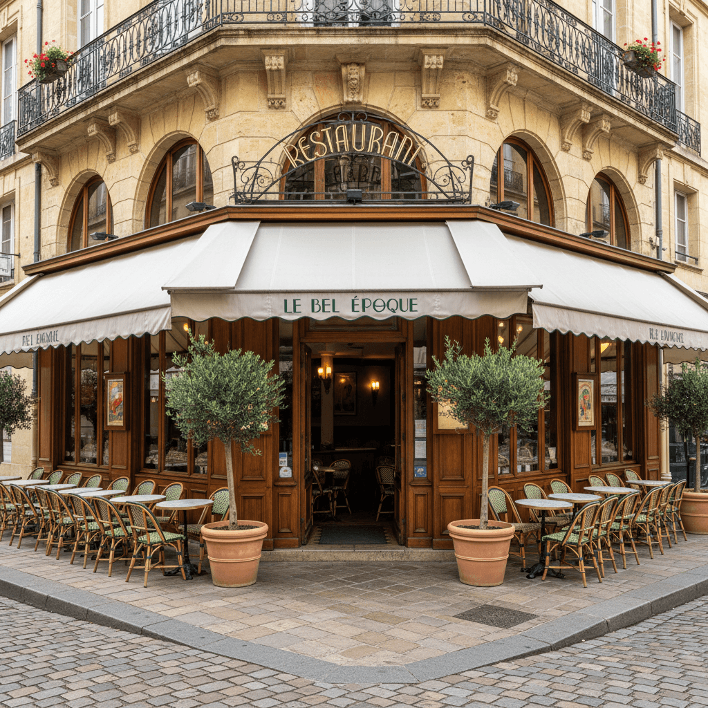 Restaurant à Bordeaux : terrasse - extraction