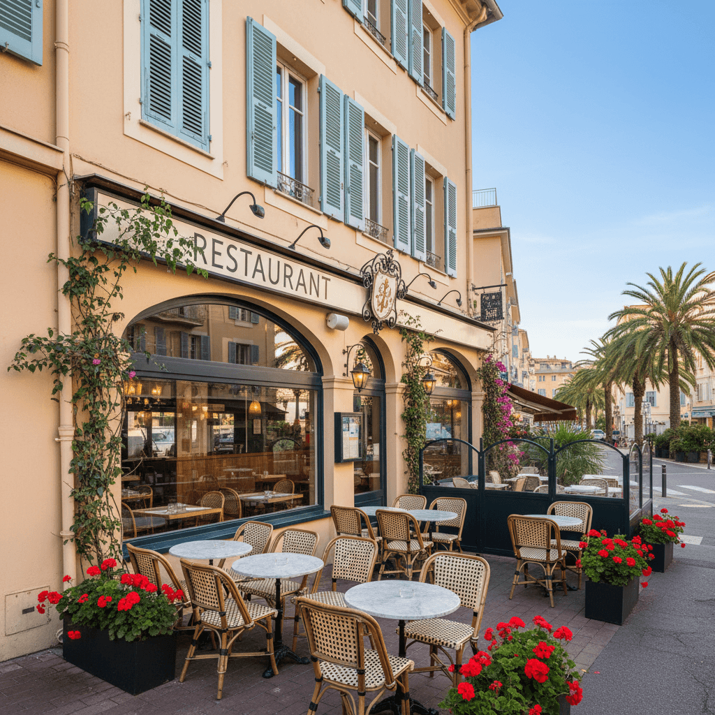 Restaurant à Nice : terrasse - licence IV