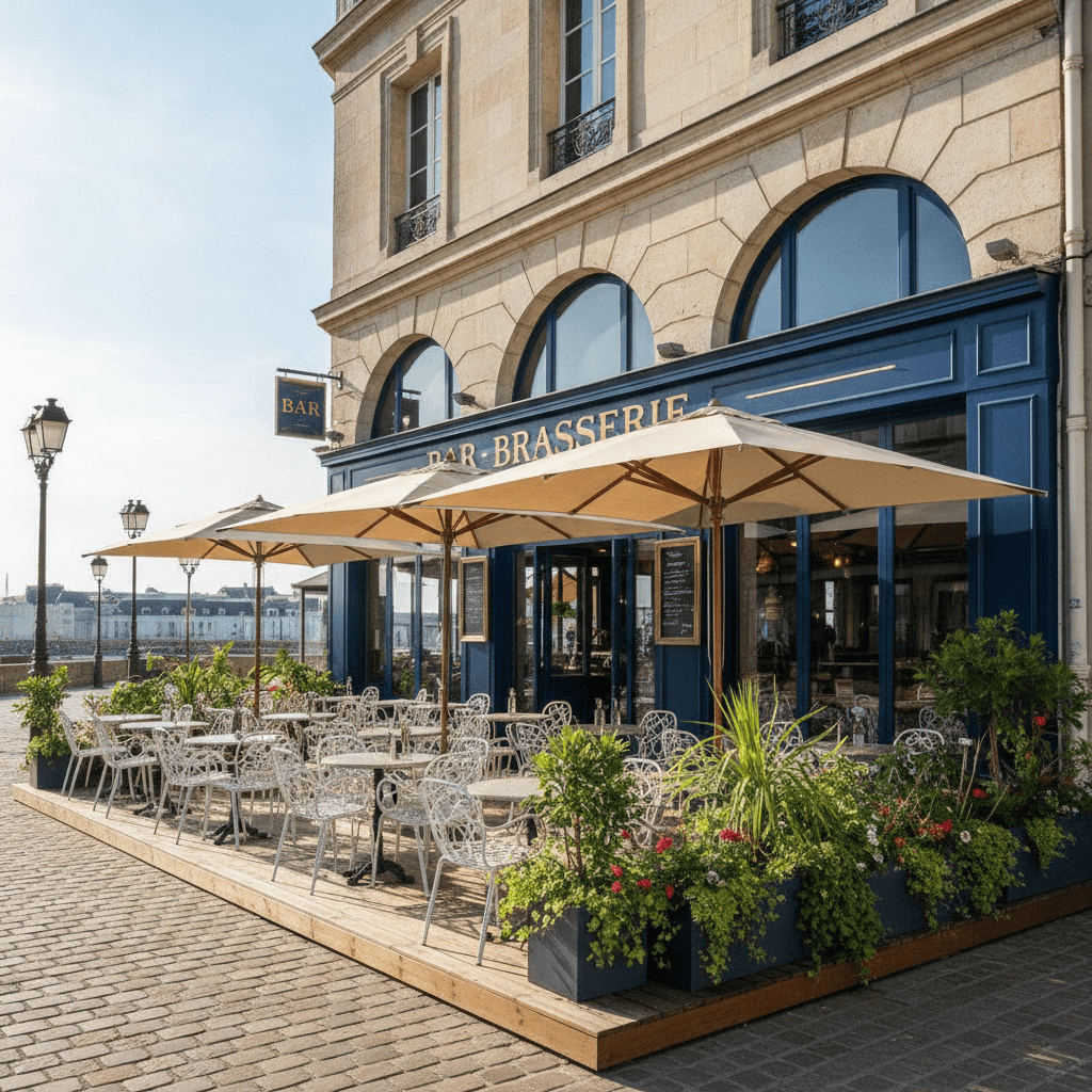 Bar-brasserie à Nantes : terrasse - licence IV