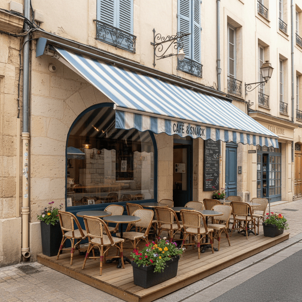 Snack 60m² à Montpellier : terrasse