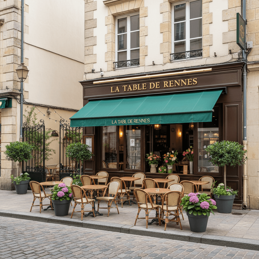 Restaurant à Rennes : terrasse - extraction