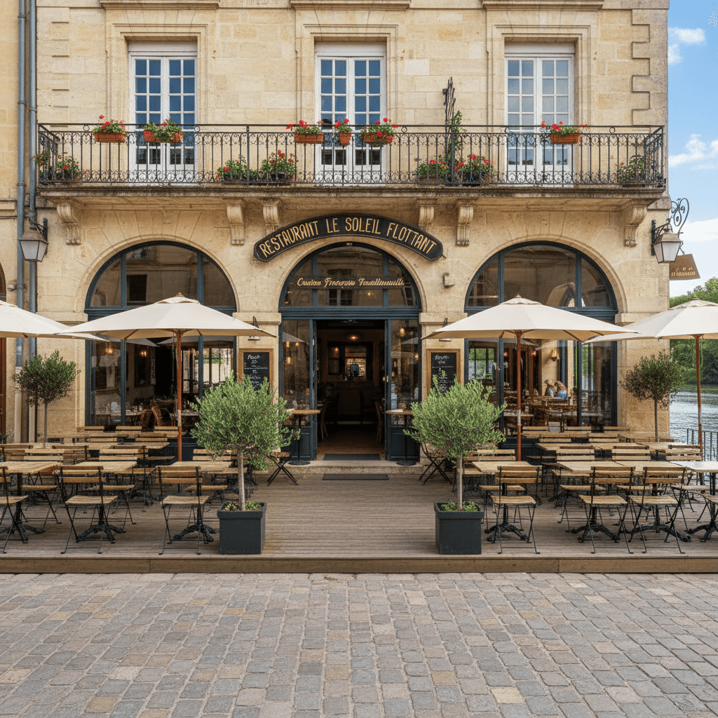 Restaurant 180m² à Bordeaux : terrasse - licence IV