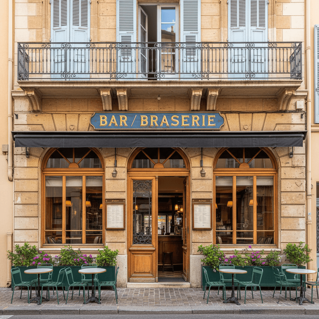 Bar-brasserie 300m² à Nice : licence IV - cuisine équipée