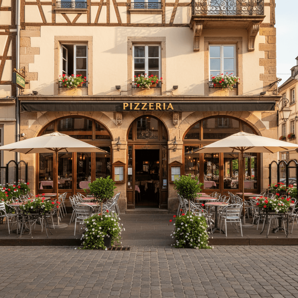 Restaurant à Strasbourg : terrasse - extraction