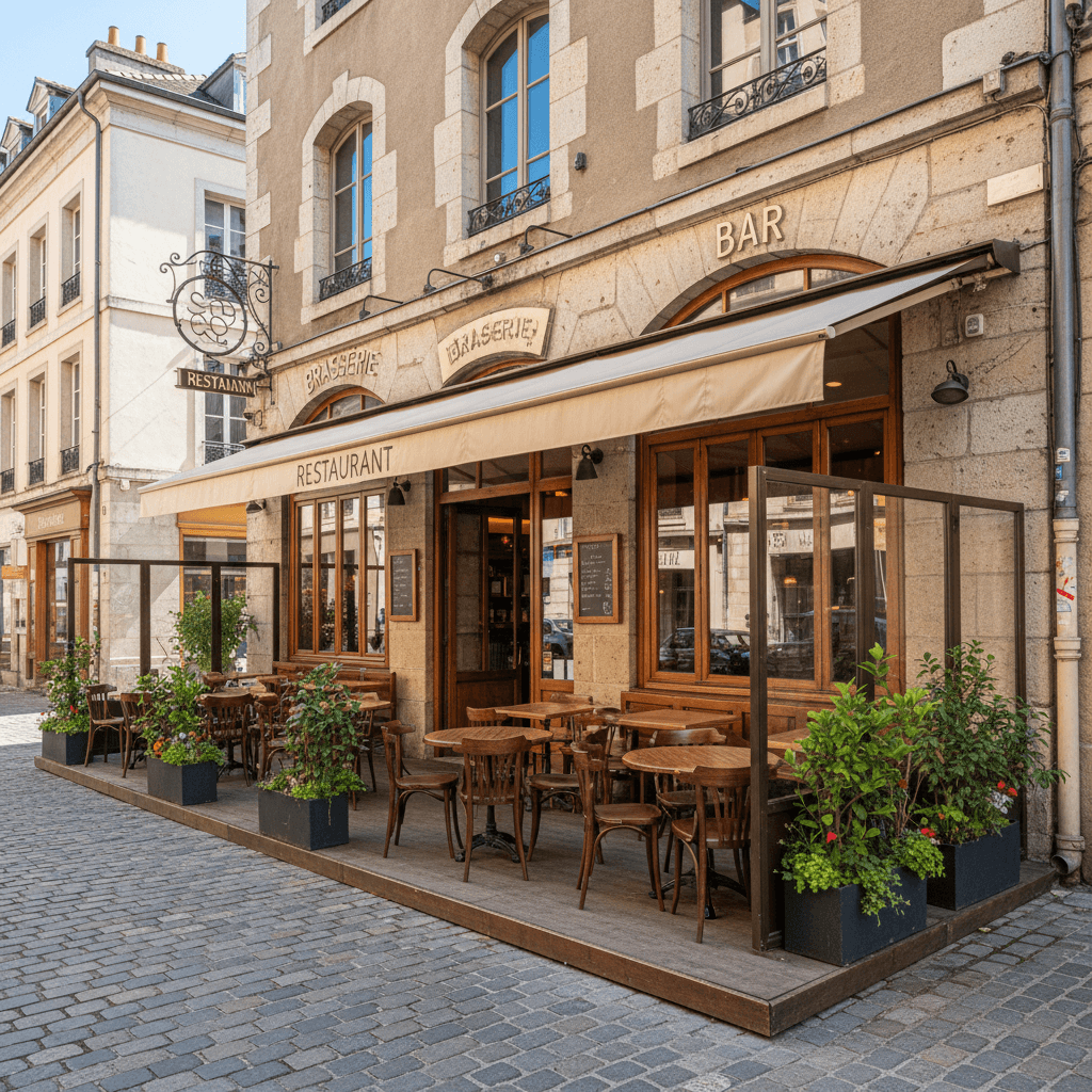 Bar-brasserie à Grenoble : terrasse - licence IV