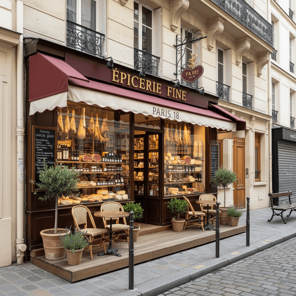 Epicerie fine avec terrasse à Paris - Opportunité rare
