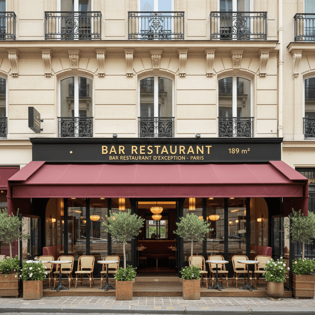 Bar Restaurant d'exception à Paris - 189 m²