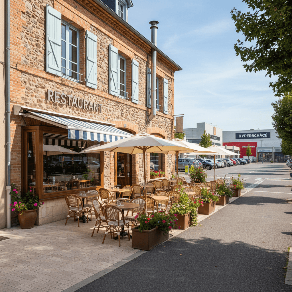 Restaurant 160m² à Toulouse : terrasse - extraction