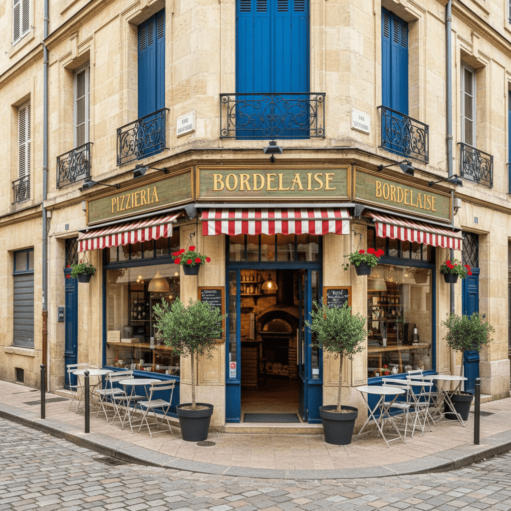 Restaurant 50m² à Bordeaux : terrasse - extraction