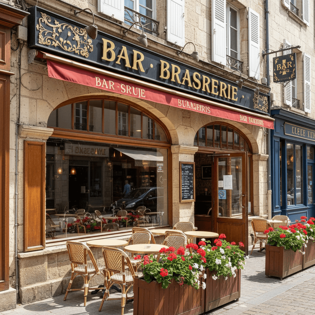Bar-brasserie 75m² à Angers : terrasse - licence IV