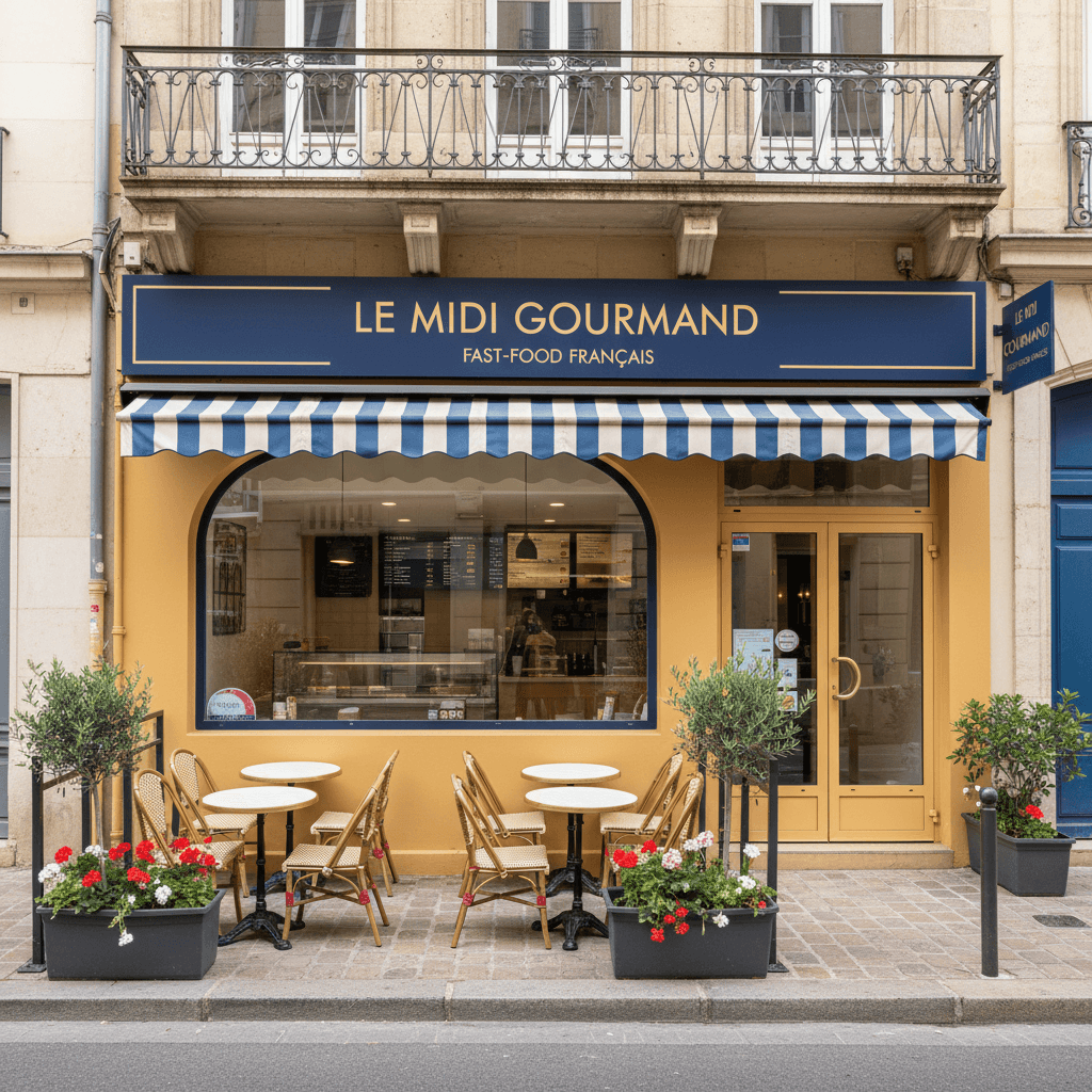 Fast-food 45m² à Montpellier : terrasse - licence IV