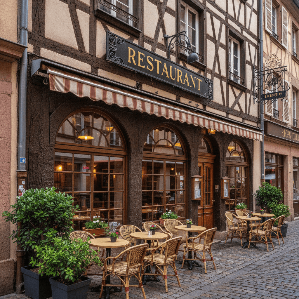 Restaurant 150m² à Strasbourg : terrasse - licence IV